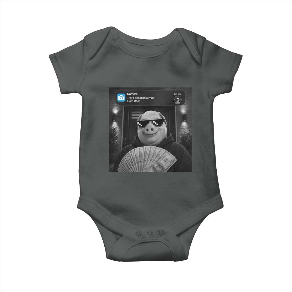 John Pork Meme Baby Onesie There Is Motion At Your Front Door Funny Brainrot