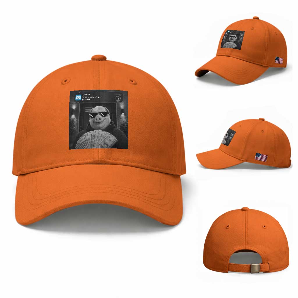 John Pork Meme Baseball Cap There Is Motion At Your Front Door Funny Brainrot
