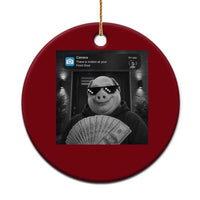 John Pork Meme Ceramic Ornament There Is Motion At Your Front Door Funny Brainrot