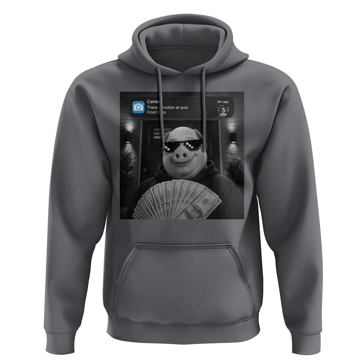 John Pork Meme Hoodie There Is Motion At Your Front Door Funny Brainrot
