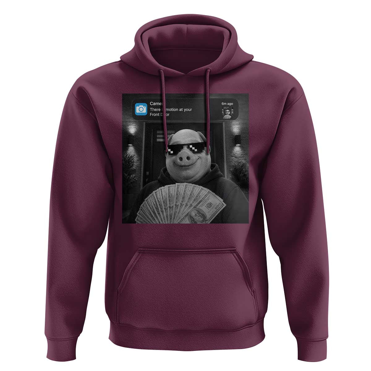 John Pork Meme Hoodie There Is Motion At Your Front Door Funny Brainrot