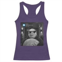 John Pork Meme Racerback Tank Top There Is Motion At Your Front Door Funny Brainrot