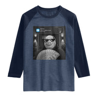 John Pork Meme Raglan Shirt There Is Motion At Your Front Door Funny Brainrot