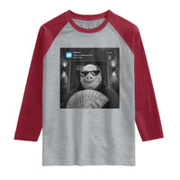 John Pork Meme Raglan Shirt There Is Motion At Your Front Door Funny Brainrot