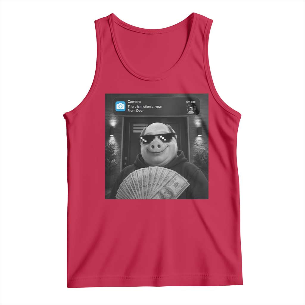 John Pork Meme Tank Top There Is Motion At Your Front Door Funny Brainrot