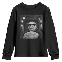 John Pork Meme Youth Sweatshirt There Is Motion At Your Front Door Funny Brainrot