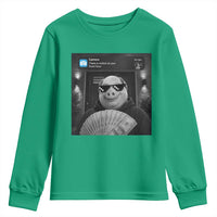 John Pork Meme Youth Sweatshirt There Is Motion At Your Front Door Funny Brainrot