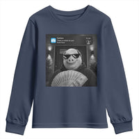 John Pork Meme Youth Sweatshirt There Is Motion At Your Front Door Funny Brainrot