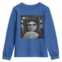 John Pork Meme Youth Sweatshirt There Is Motion At Your Front Door Funny Brainrot