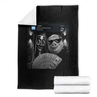 Tung Tung Tung Sahur John Pork Meme Brainrot Throw Blanket There Is Motion At Your Front Door