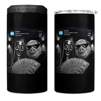 Tung Tung Tung Sahur John Pork Meme Brainrot 4 in 1 Can Cooler Tumbler There Is Motion At Your Front Door