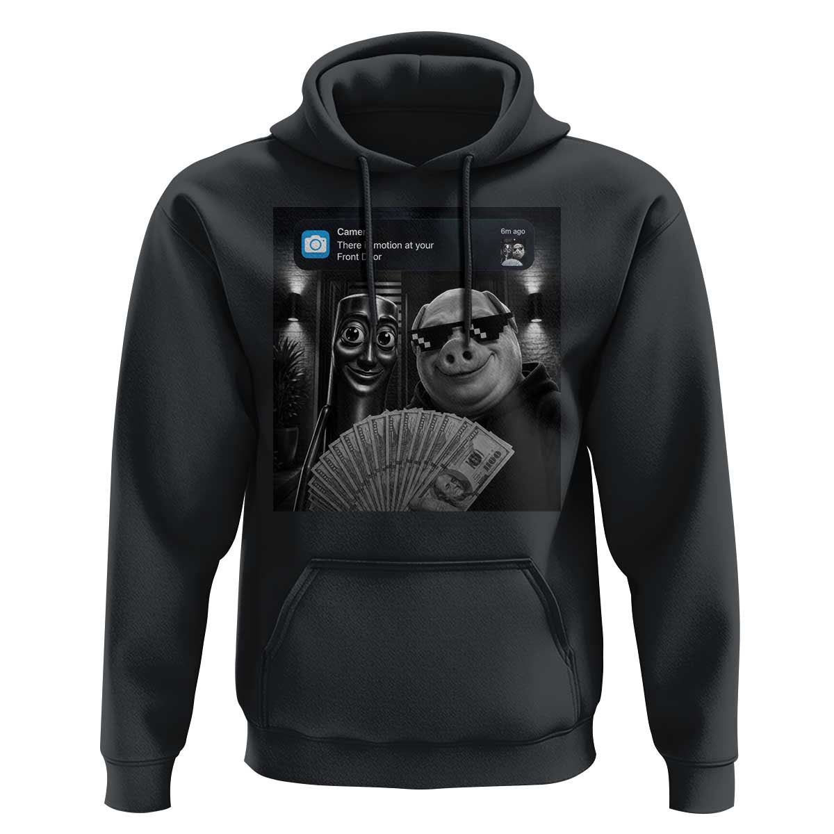 Tung Tung Tung Sahur John Pork Meme Brainrot Hoodie There Is Motion At Your Front Door