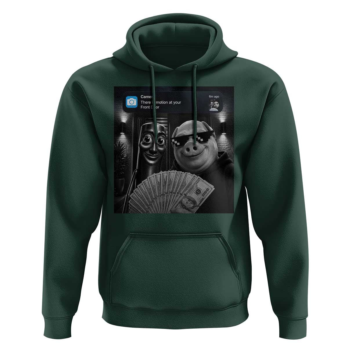 Tung Tung Tung Sahur John Pork Meme Brainrot Hoodie There Is Motion At Your Front Door