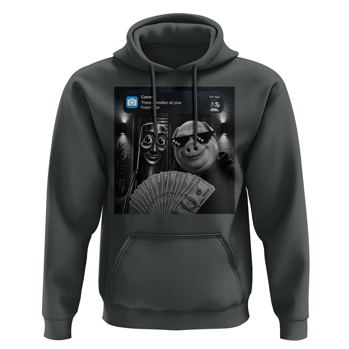 Tung Tung Tung Sahur John Pork Meme Brainrot Hoodie There Is Motion At Your Front Door
