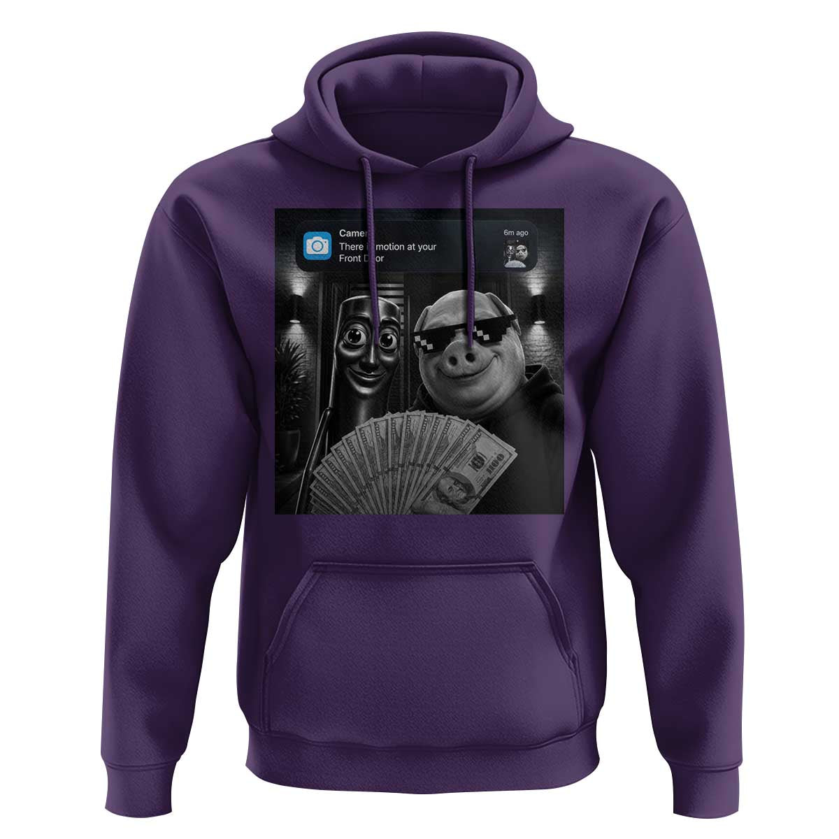 Tung Tung Tung Sahur John Pork Meme Brainrot Hoodie There Is Motion At Your Front Door