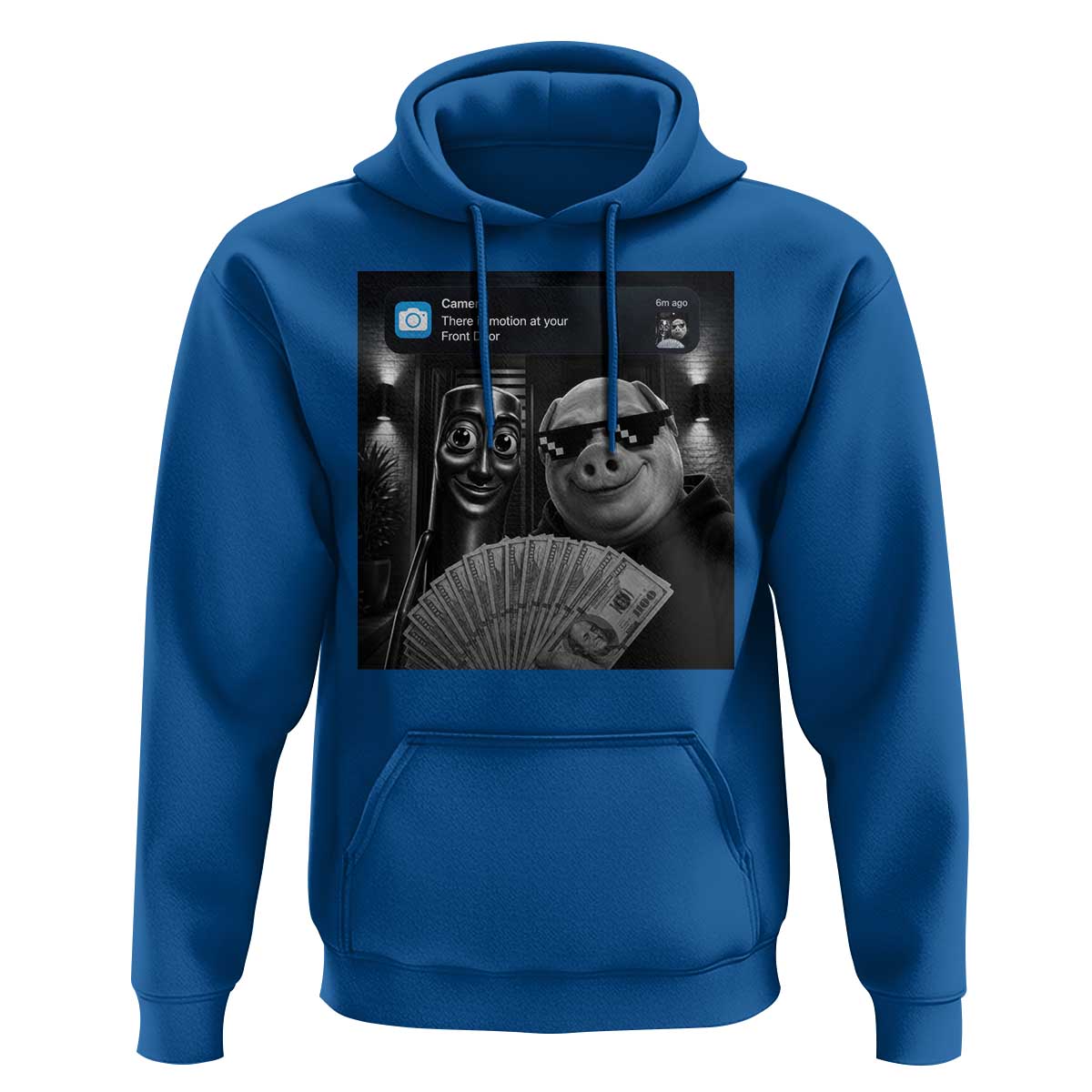 Tung Tung Tung Sahur John Pork Meme Brainrot Hoodie There Is Motion At Your Front Door