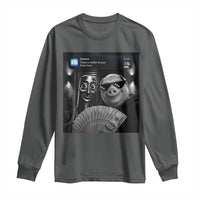 Tung Tung Tung Sahur John Pork Meme Brainrot Long Sleeve Shirt There Is Motion At Your Front Door