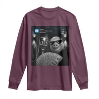 Tung Tung Tung Sahur John Pork Meme Brainrot Long Sleeve Shirt There Is Motion At Your Front Door