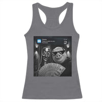 Tung Tung Tung Sahur John Pork Meme Brainrot Racerback Tank Top There Is Motion At Your Front Door