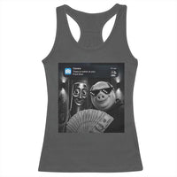Tung Tung Tung Sahur John Pork Meme Brainrot Racerback Tank Top There Is Motion At Your Front Door