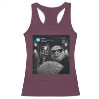 Tung Tung Tung Sahur John Pork Meme Brainrot Racerback Tank Top There Is Motion At Your Front Door