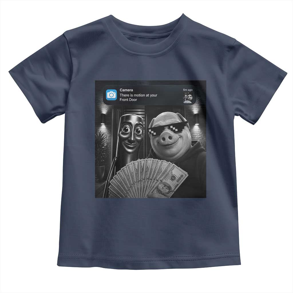 Tung Tung Tung Sahur John Pork Meme Brainrot Toddler T Shirt There Is Motion At Your Front Door