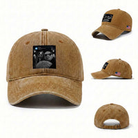 Tung Tung Tung Sahur John Pork Meme Brainrot Washed Cotton Baseball Cap There Is Motion At Your Front Door