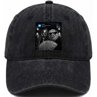 Tung Tung Tung Sahur John Pork Meme Brainrot Washed Cotton Baseball Cap There Is Motion At Your Front Door