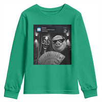 Tung Tung Tung Sahur John Pork Meme Brainrot Youth Sweatshirt There Is Motion At Your Front Door