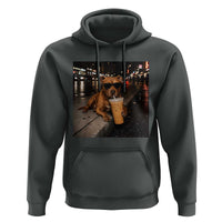 Funny Pitbull Drinking Iced Coffee Hoodie Vintage Pittie Dog Lovers Meme