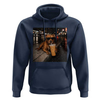 Funny Pitbull Drinking Iced Coffee Hoodie Vintage Pittie Dog Lovers Meme