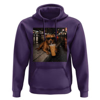 Funny Pitbull Drinking Iced Coffee Hoodie Vintage Pittie Dog Lovers Meme