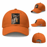 Funny Shih Tzu Drinking Iced Coffee Baseball Cap Vintage Dog Lover