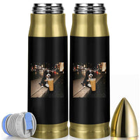 Bernedoodle Dog Drinking Iced Coffee Bullet Tumbler Funny Coffee Lover Gift for Dog Moms Dads