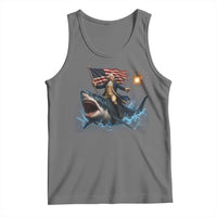 George Washington Riding Shark Tank Top Funny 4th Of July Independence Day 1776 Meme American Flag
