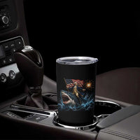 George Washington Riding Shark Tumbler Cup Funny 4th Of July Independence Day 1776 Meme American Flag