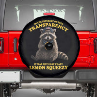 Funny Raccoon Meme Spare Tire Cover In The Interest Of Full Transparency It Was Not Easy Peasy Lemon Squeezy