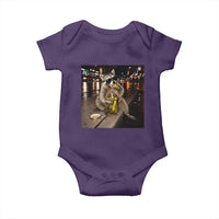 Funny Raccoon Eating Pickles Meme Baby Onesie