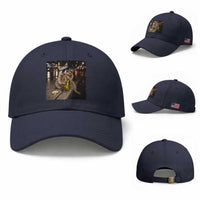Funny Raccoon Eating Pickles Meme Baseball Cap