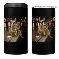 Funny Raccoon Eating Pickles Meme 4 in 1 Can Cooler Tumbler