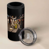 Funny Raccoon Eating Pickles Meme 4 in 1 Can Cooler Tumbler