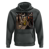 Funny Raccoon Eating Pickles Meme Hoodie