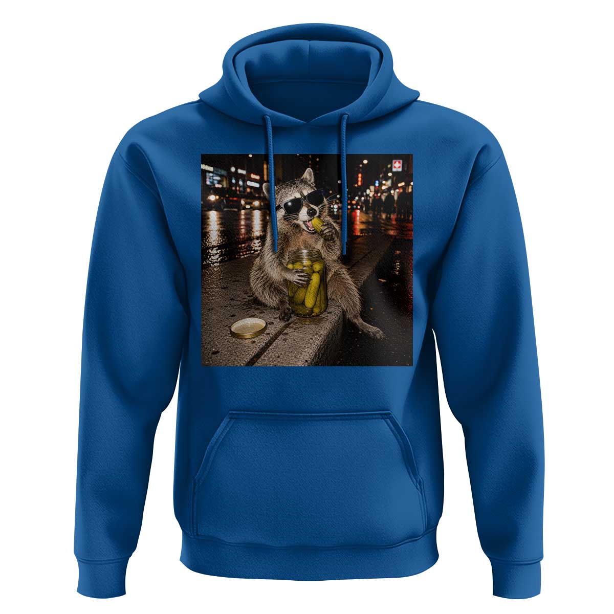 Funny Raccoon Eating Pickles Meme Hoodie
