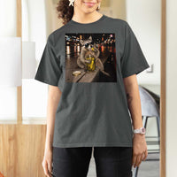 Funny Raccoon Eating Pickles Meme T Shirt For Women