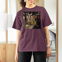 Funny Raccoon Eating Pickles Meme T Shirt For Women