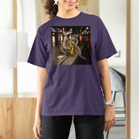 Funny Raccoon Eating Pickles Meme T Shirt For Women
