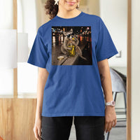 Funny Raccoon Eating Pickles Meme T Shirt For Women