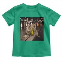 Funny Raccoon Eating Pickles Meme Toddler T Shirt