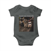 Support Local Street Cats Baby Onesie Funny Raccoon Skunk Possum Animal Meme