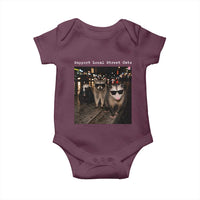 Support Local Street Cats Baby Onesie Funny Raccoon Skunk Possum Animal Meme